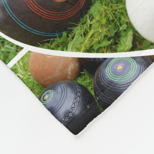 Het hart van gazon kommen: een  fotocollage fleece deken (Hoek)