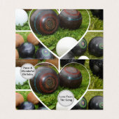 Het hart van gazon kommen: een fotocollage kaart (Binnenkant ongevouwen)