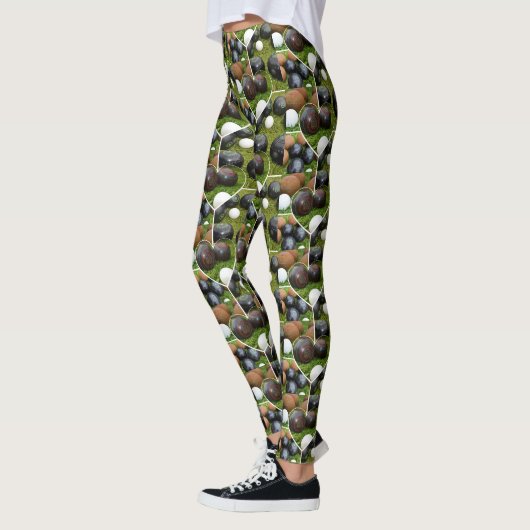 Het hart van gazon kommen: een fotocollage leggings (Links)