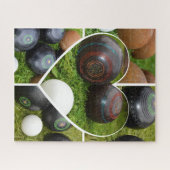 Het hart van gazon kommen: een  fotocollage legpuzzel (Horizontaal)