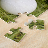 Het hart van gazon kommen: een  fotocollage legpuzzel (Zijkant)