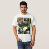Het hart van gazon kommen: een  fotocollage t-shirt (Voorkant volledig)