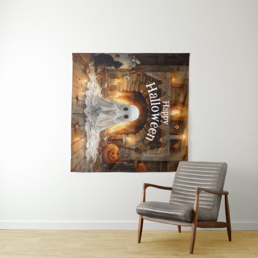 Het hart van Halloween Wandkleed (In Situ (horizontaal))