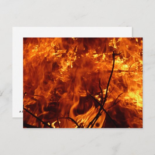 Het hart van het Briefkaart tegen brand (Voorkant / Achterkant)