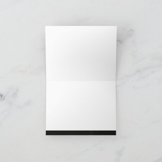 Het Hart van het chroom & van het Leer Faux dankt Bedankkaart (Binnen)