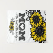 Het hart van het familiecadeau, Moederdag cadeau Wandkleed (Voorkant (horizontaal))