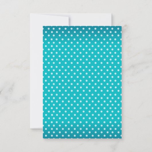 Het Hart van het huwelijk in Turquoise - sparen de Save The Date (Achterkant)
