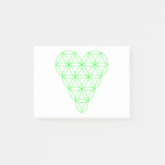 Het hart van het leven - groen/bekabeld.01. post-it® notes