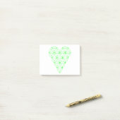 Het hart van het leven - groen/bekabeld.01. post-it® notes (Op bureau)