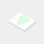 Het hart van het leven - groen/bekabeld.01. post-it® notes (Schuin)