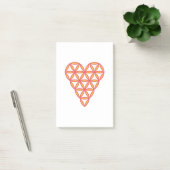 Het hart van het leven - Oranje/3D. Post-it® Notes (Kantoor)