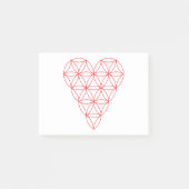 Het hart van het leven - rood/bekabeld.01 post-it® notes (Voorkant)