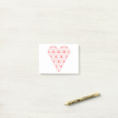 Het hart van het leven - rood/bekabeld.01 post-it® notes (Op bureau)