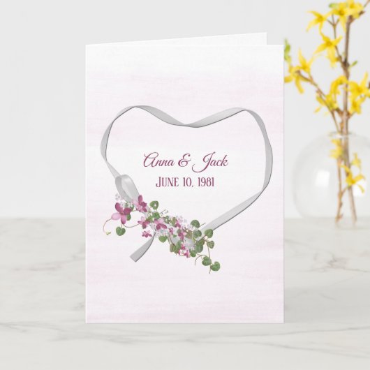 Het Hart van het Lint van het Jubileum met Namen Kaart (Gele Bloem)