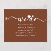 Het Hart van het manuscript Terracotta wij sparen  Aankondigingskaart (Voorkant)