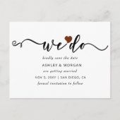 Het Hart van het manuscript Terracotta wij sparen Aankondigingskaart (Voorkant)