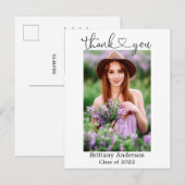 Het Hart van het Manuscript van Calligrafie Afstud Briefkaart (Voorkant / Achterkant)