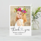 Het Hart van het Manuscript van de calligrafie Afs Bedankkaart (Staand voorkant)