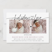 Het Hart van het manuscript verbonden Foto Collage Feestdagenkaart (Voorkant)