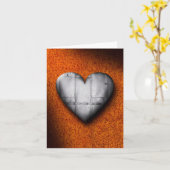 Het Hart van het Metaal van het blad op Van de Kaart (Gele Bloem)