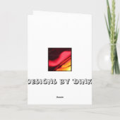 Het Hart van het neon Feestdagen Kaart (Achterkant)