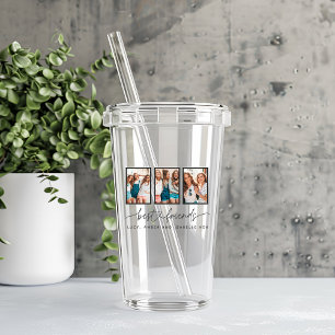 Het hart van het script schattig moderne multi-fot acryl drinkbeker