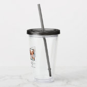 Het hart van het script schattig moderne multi-fot acryl drinkbeker (Links)