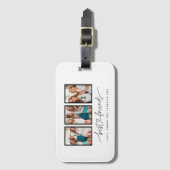 Het hart van het script schattig moderne multi-fot bagagelabel (Voorkant (verticaal))