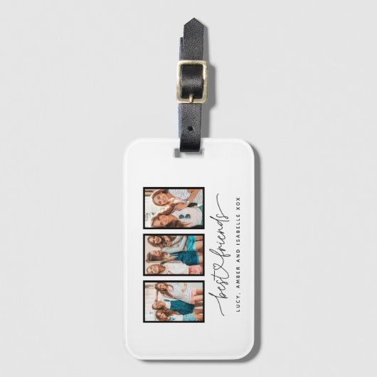 Het hart van het script schattig moderne multi-fot bagagelabel (Voorkant (verticaal))