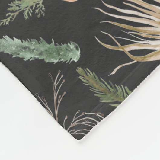 Het hart van het script schattig moderne multi-fot fleece deken (Hoek)