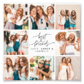 Het hart van het script schattig moderne multi-fot foto afdruk (Voorkant)