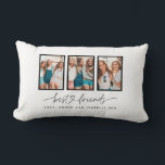 Het hart van het script schattig moderne multi-fot kussen<br><div class="desc">Het hart van het manuscript schattig modern multi-foto beste vrienden triptycadeau</div>