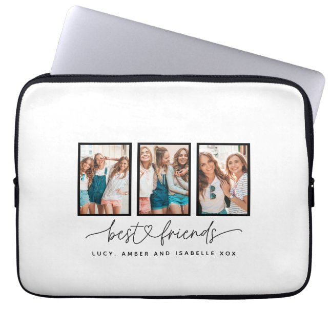 Het hart van het script schattig moderne multi-fot laptop sleeve (Voorkant)
