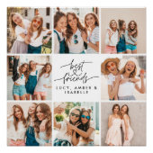 Het hart van het script schattig moderne multi-fot perfect poster (Voorkant)