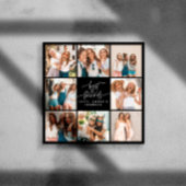 Het hart van het script schattig moderne multi-fot perfect poster