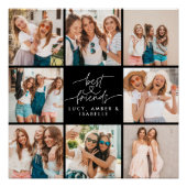 Het hart van het script schattig moderne multi-fot perfect poster (Voorkant)