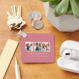 Het hart van het script schattig moderne multi-fot sleutelhanger