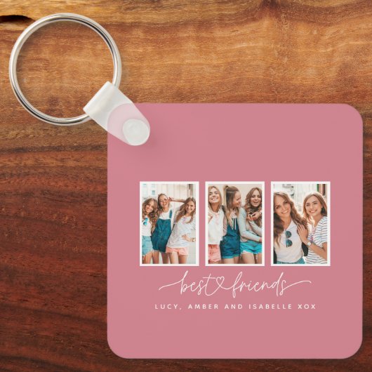 Het hart van het script schattig moderne multi-fot sleutelhanger (Voorkant)