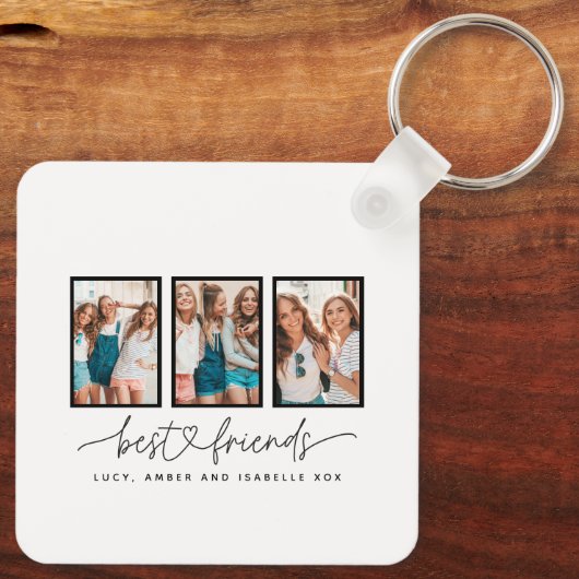 Het hart van het script schattig moderne multi-fot sleutelhanger (Achterkant)