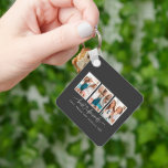 Het hart van het script schattig moderne multi-fot sleutelhanger<br><div class="desc">Het hart van het manuscript schattig modern multi-foto beste vrienden triptycadeau</div>