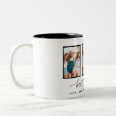 Het hart van het script schattig moderne multi-fot tweekleurige koffiemok (Links)