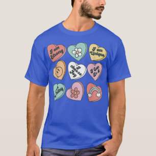 Het Hart van het snoep met Berichten Vast Valentij T-shirt