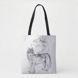 Het hart van het Wolf-Tas Tote Bag