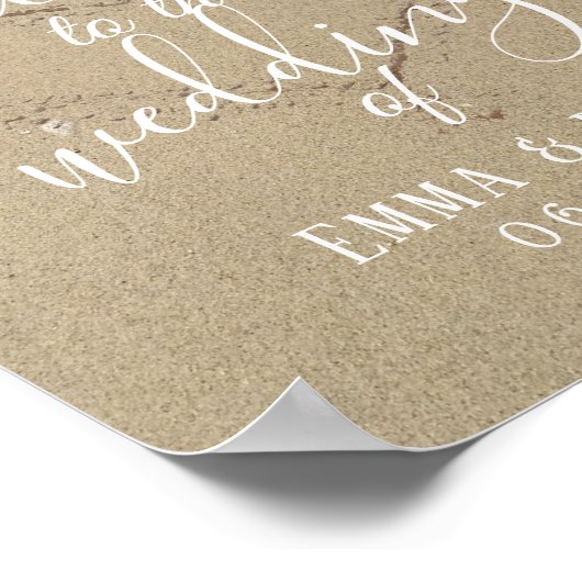 Het hart van het Zandbalhuwelijk is welkom Poster (Hoek)