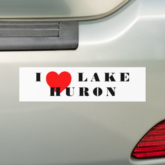 Het hart van Huron Bumpersticker (Op auto)