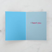 Het "hart van I u" het Anatomische Wenskaart van Kaart (Binnen)