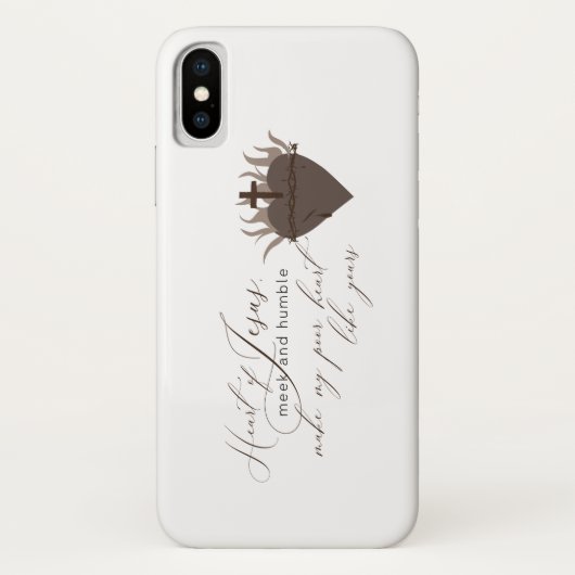 Het hart van Jezus iPhone Case (Achterkant)