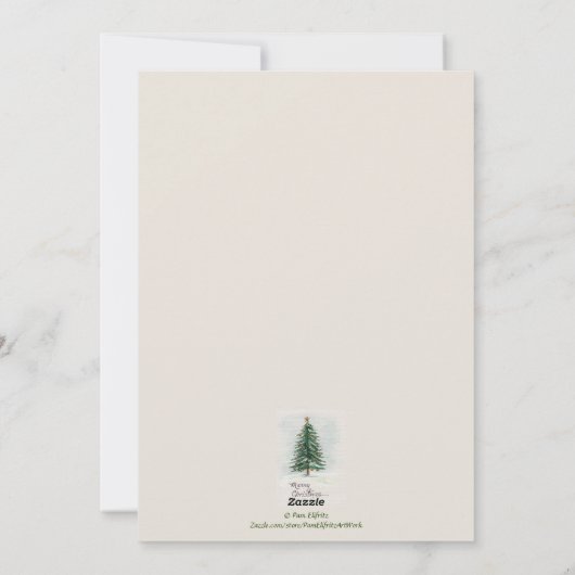 "Het hart van Kerstmis is Love" Green Heart Feestdagenkaart (Achterkant)