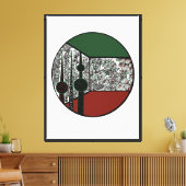 Het hart van Koeweit Canvas Afdruk (Insitu (Woonkamer))
