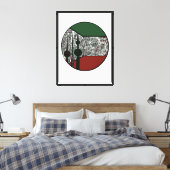 Het hart van Koeweit Canvas Afdruk (Insitu (Slaapkamer))